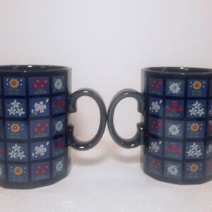 Otigiri Patchwork Floral Mugs Set Of 2